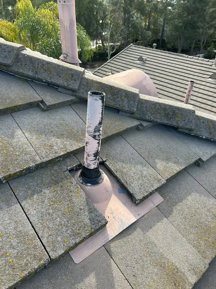 Roof repair completed after wind damage
