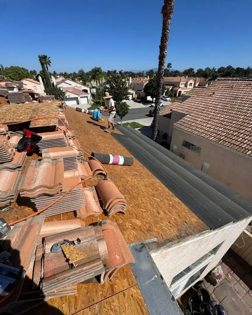 Emergency tile roof leak repair