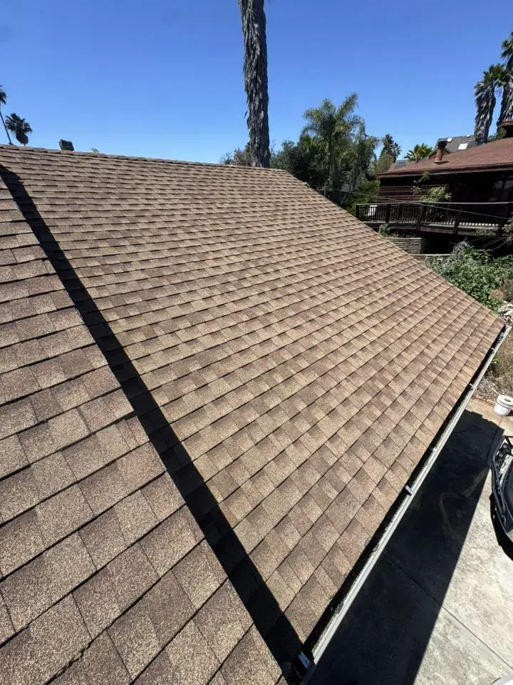 Completed protective roof coating system