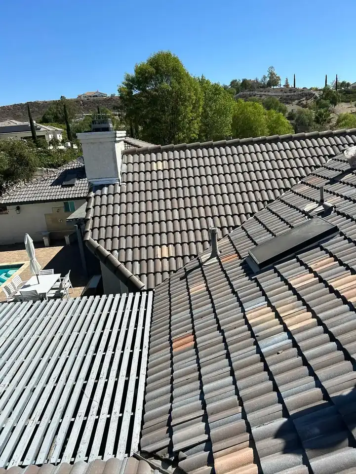 Completed roof leak repair