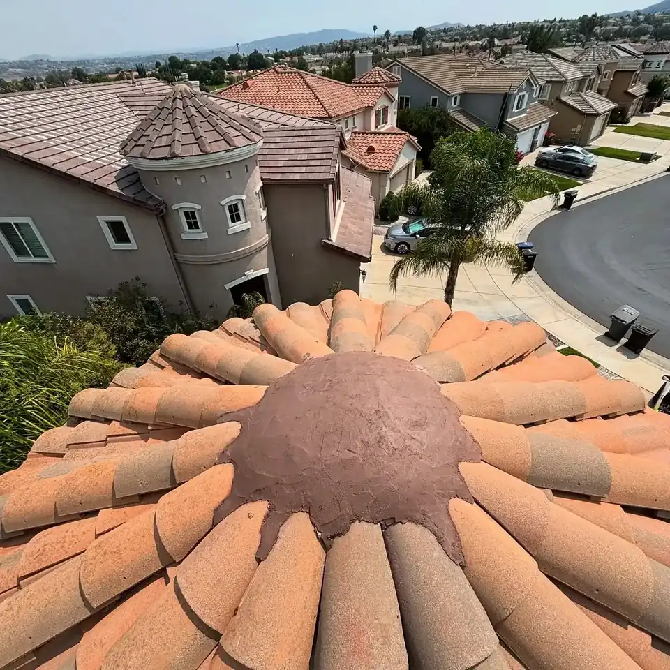 Decorative tile dome roofing and custom tile work